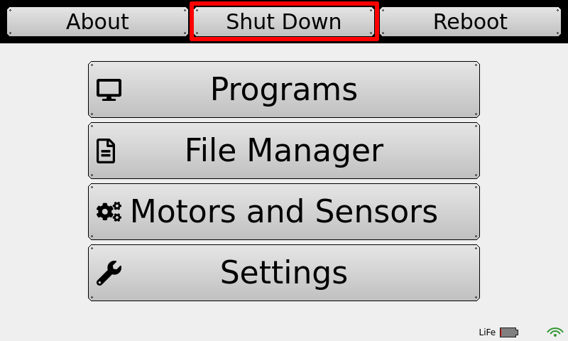 Select Shutdown.