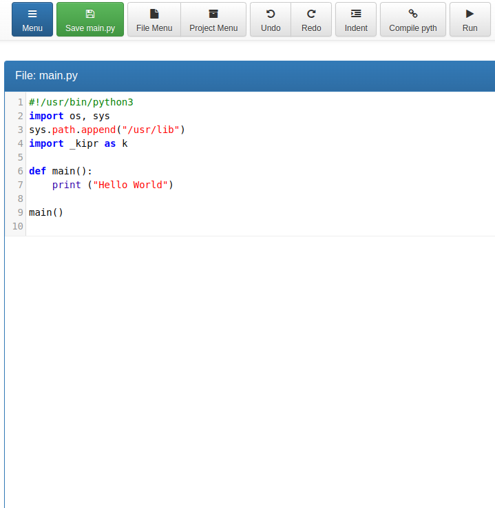 Every new project starts like this.