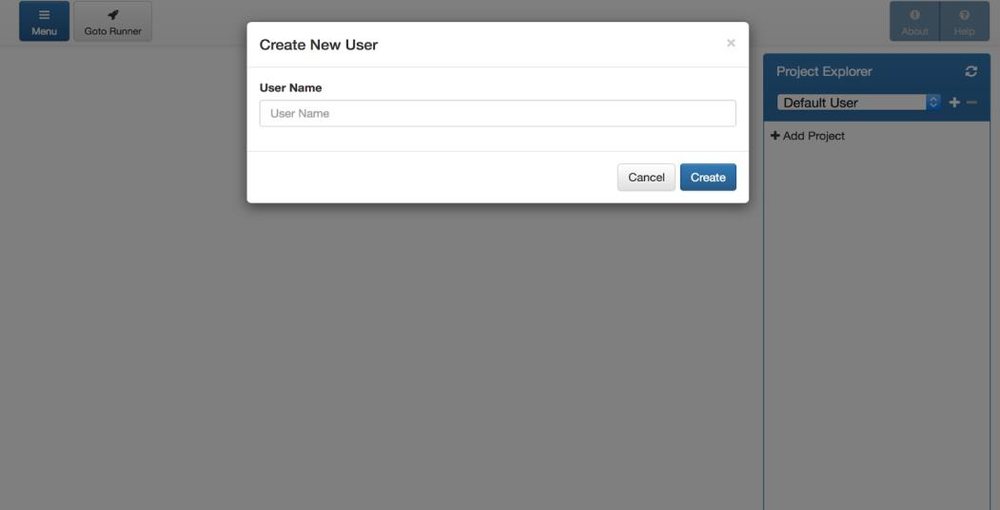 Type your name, then Create.