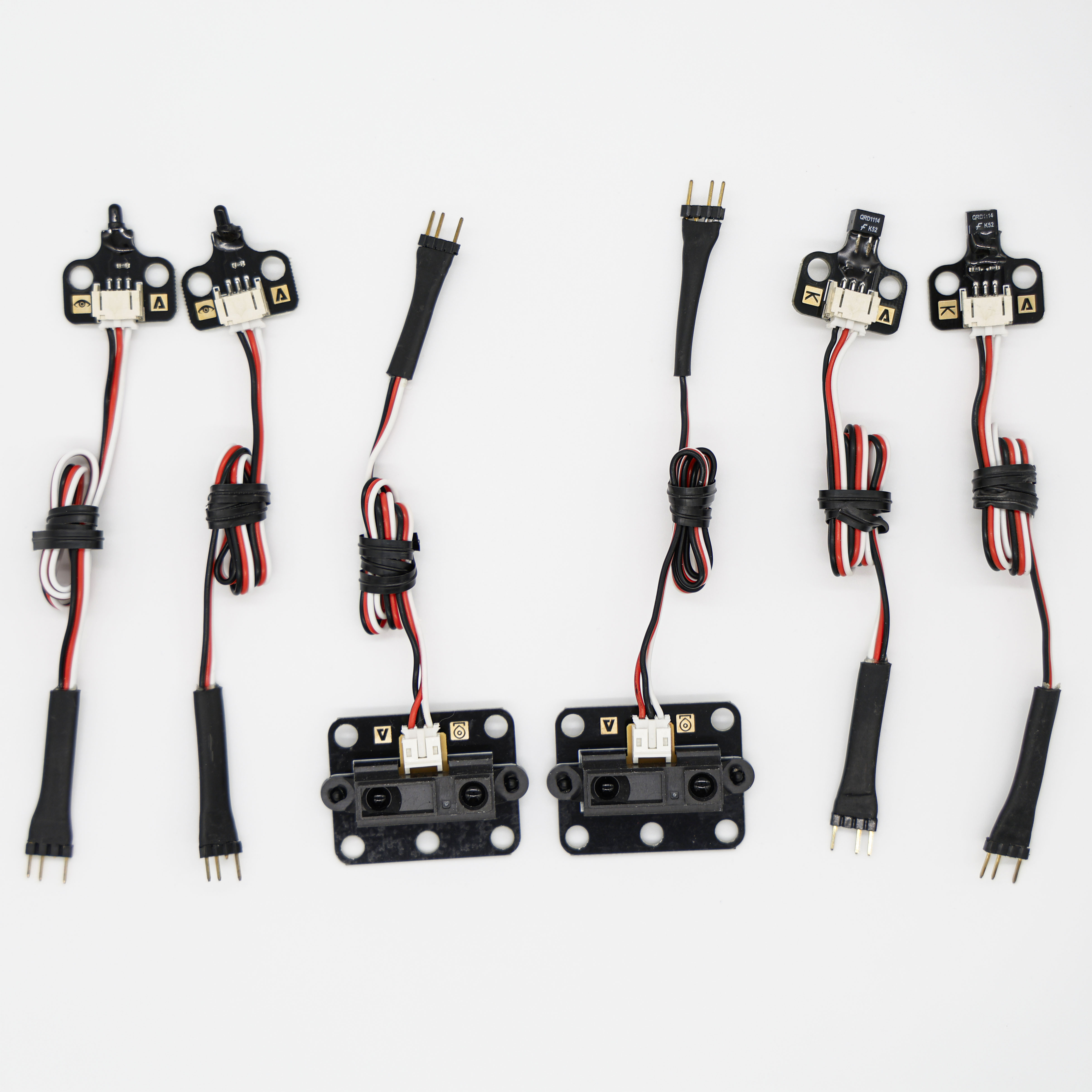 Analog sensors --- reflectance, light, and the ET rangefinder.