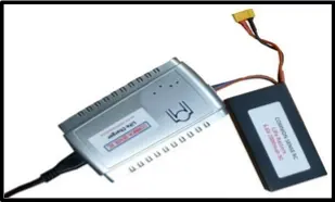How to connect the battery to the charger.